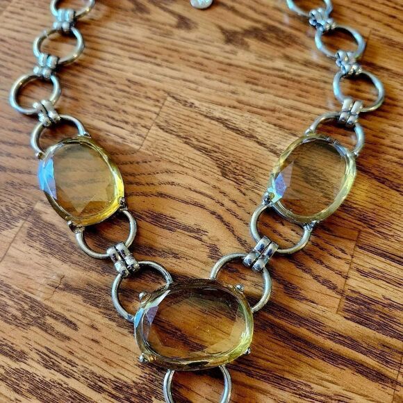 Y DROP Crystal Necklace STATEMENT MAKING! - Picture 3 of 12